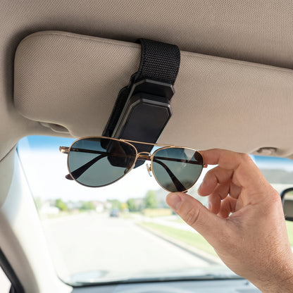 🛹Car Sun Visor Sunglasses Holder | Secure Eyewear Storage | Quick Access | Compact Car Organizer
