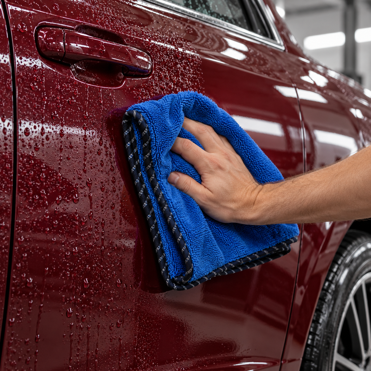 ☁️Car Microfiber Cleaning Cloth | High-Absorbency Drying Towel | Soft Streak-Free Wipe