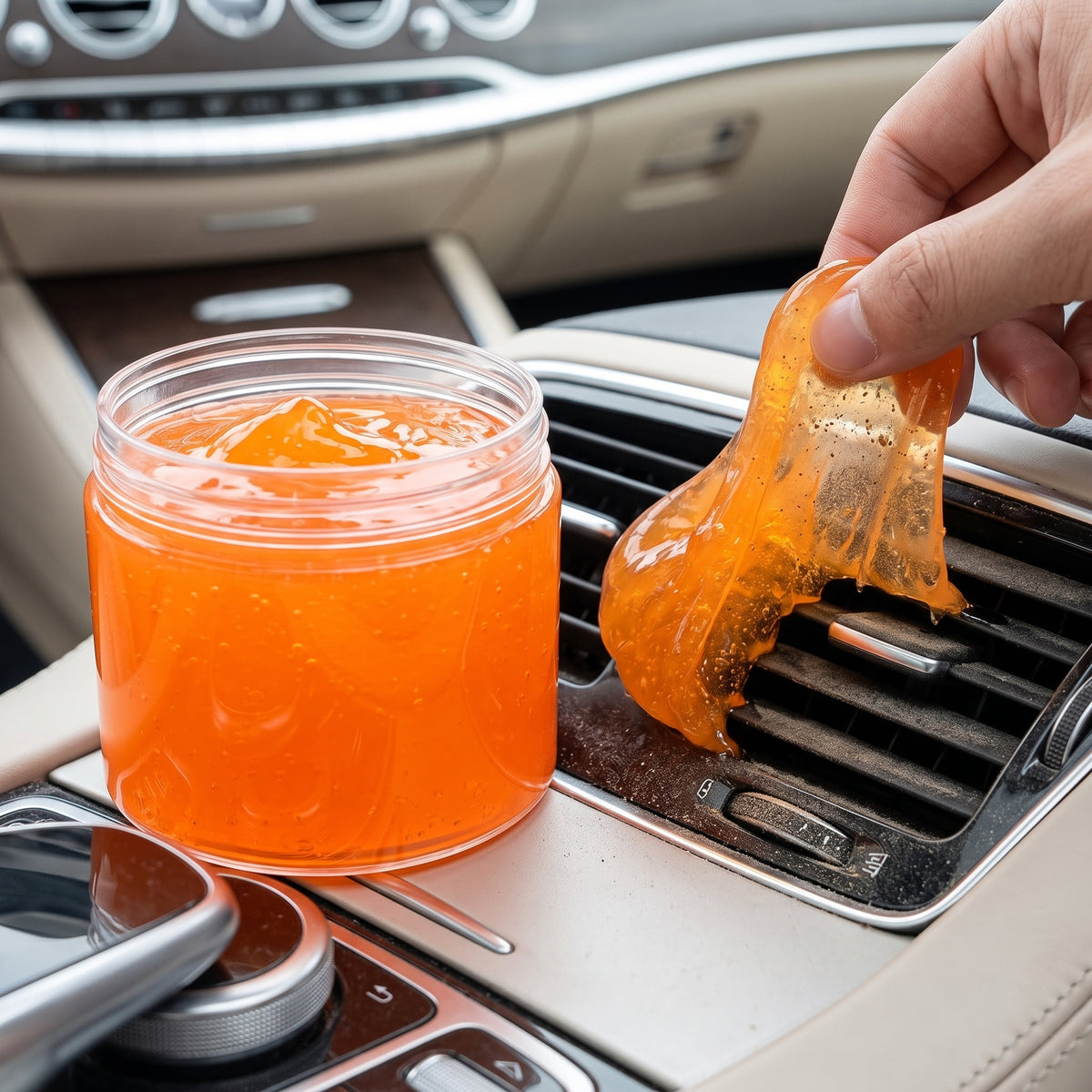 🧸Car Cleaning Gel | Air Vent Dust Removal | Dashboard Detail Cleaning | Soft Dust-Lifting Formula