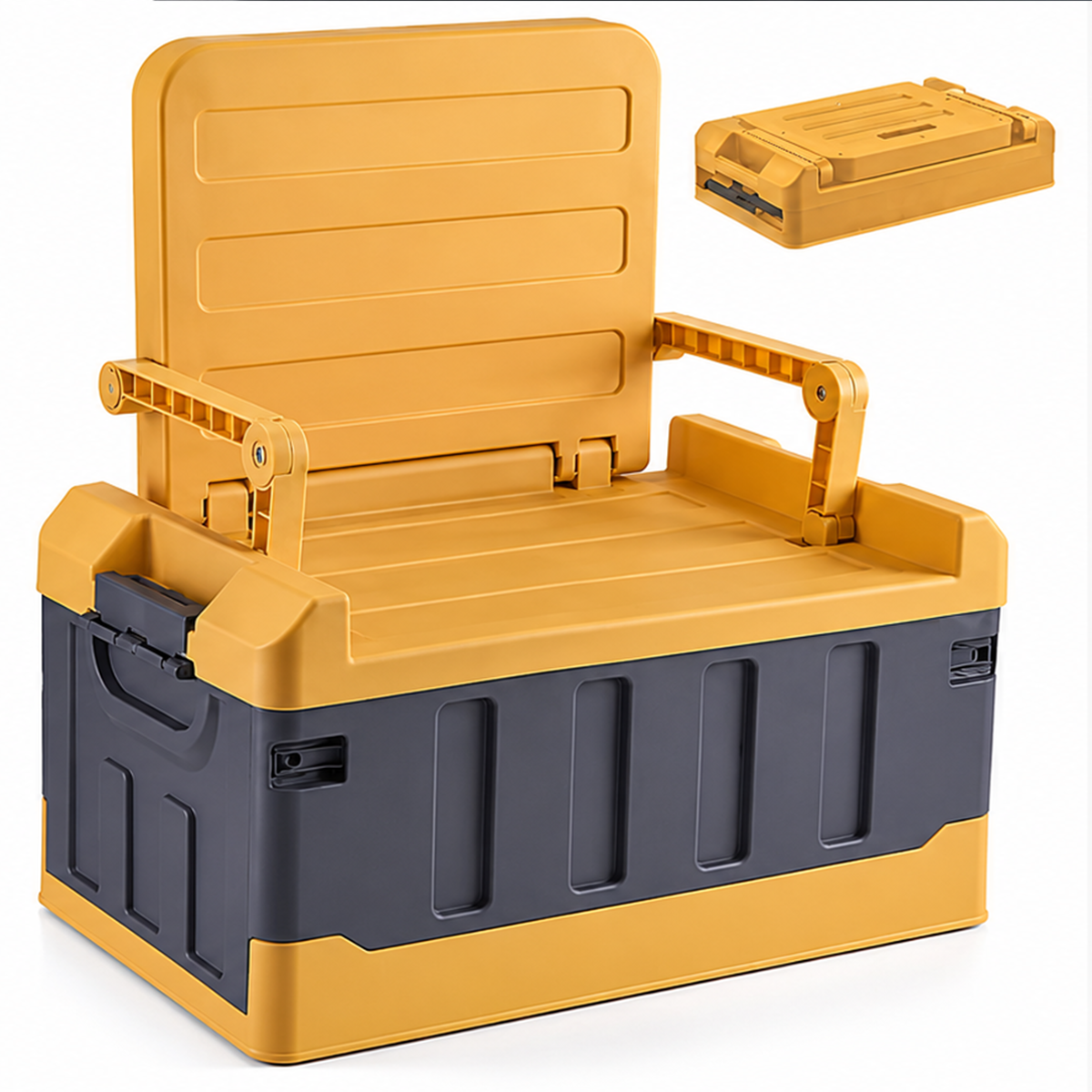 🧳Foldable Car Trunk Organizer | Large-Capacity Storage Box | Built-In Seat-Style Top