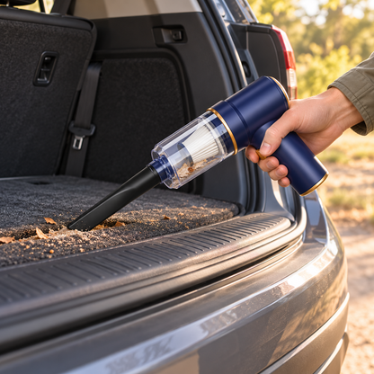 🌪️Cordless Handheld Car Vacuum | Multi-Nozzle Cleaning | USB Rechargeable Car Cleaning Tool