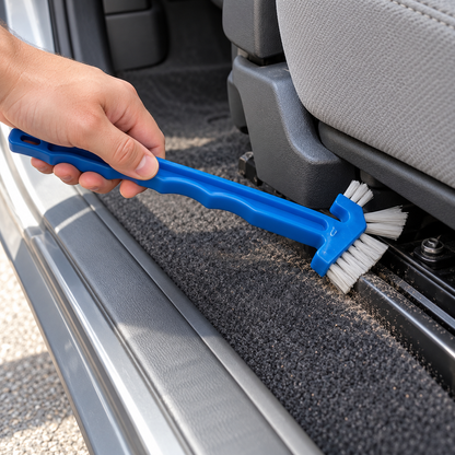 🕸️Car Air Vent Cleaning Brush | Multi-Angle Brush Head | Crevice Dust Removal | Interior Detailing Tool