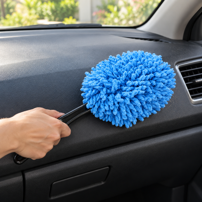💫Car Microfiber Duster | Dashboard Cleaning Brush | Soft Dust-Trapping Head | Interior Car Cleaning Tool