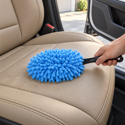 💫Car Microfiber Duster | Dashboard Cleaning Brush | Soft Dust-Trapping Head | Interior Car Cleaning Tool