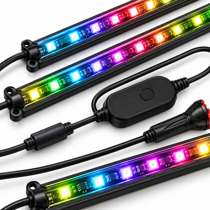 🌈 Car Interior Ambient Lights | Multicolor LED Light Strips | Footwell Accent Lighting | Interior Car Decor