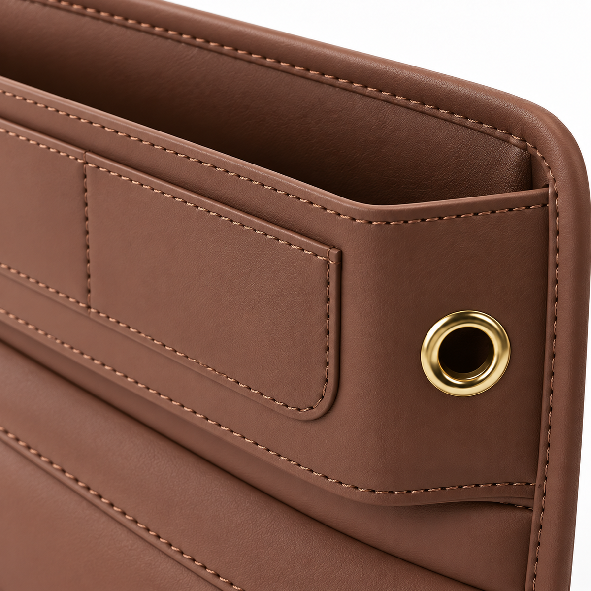 🚗Car Seat Gap Organizer | Easy-Access Phone & Card Storage | Front-Seat Clutter Control | Leather-Look Design