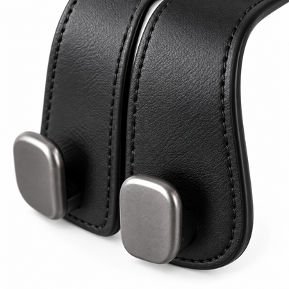 🛻Leather Car Headrest Hooks | Bag Hanging Storage | Seat-Back Organizer | Refined Car Interior