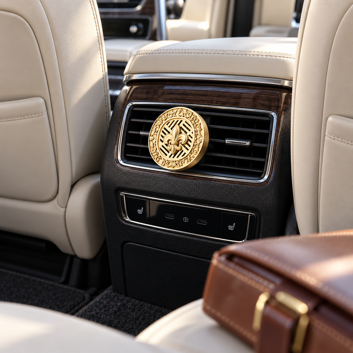 ✨Gold Car Air Vent Diffuser | Vintage Emblem Design | Vent-Mounted Fragrance | Refined Interior Accent