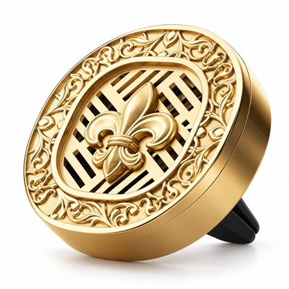 ✨Gold Car Air Vent Diffuser | Vintage Emblem Design | Vent-Mounted Fragrance | Refined Interior Accent