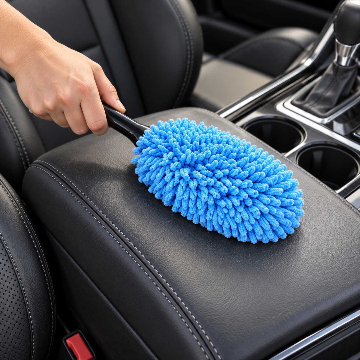 💫Car Microfiber Duster | Dashboard Cleaning Brush | Soft Dust-Trapping Head | Interior Car Cleaning Tool