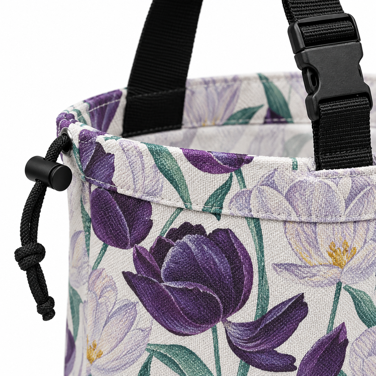 🚘 Hanging Car Trash Bag | Seat-Back Storage | Daily Commute & Family Trips | Floral Fabric Design