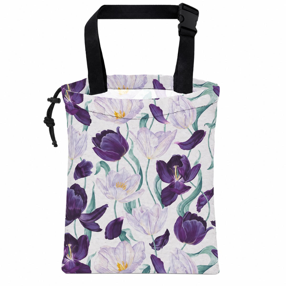 🚘 Hanging Car Trash Bag | Seat-Back Storage | Daily Commute & Family Trips | Floral Fabric Design