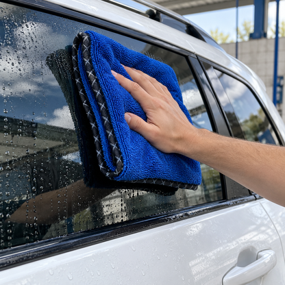 ☁️Car Microfiber Cleaning Cloth | High-Absorbency Drying Towel | Soft Streak-Free Wipe