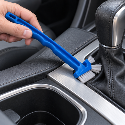 🕸️Car Air Vent Cleaning Brush | Multi-Angle Brush Head | Crevice Dust Removal | Interior Detailing Tool