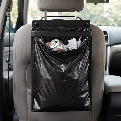 🗑️ Car Seat-Back Trash Bag | Wide-Open Hanging Design | Commuting & Family Trips | Rear-Seat Waste Storage