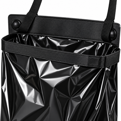 🗑️ Car Seat-Back Trash Bag | Wide-Open Hanging Design | Commuting & Family Trips | Rear-Seat Waste Storage