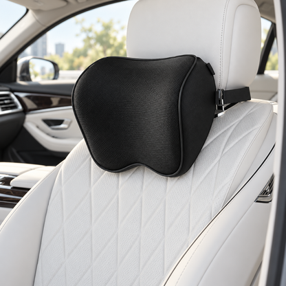 🎁Car Neck Support Pillow | Contoured Support | Breathable Mesh | Adjustable Strap